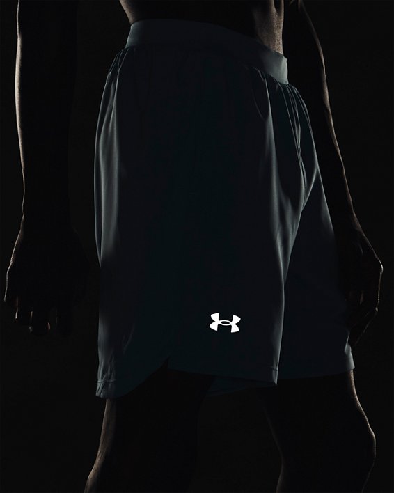 Men's UA Launch Run 7" Shorts in Blue image number 3